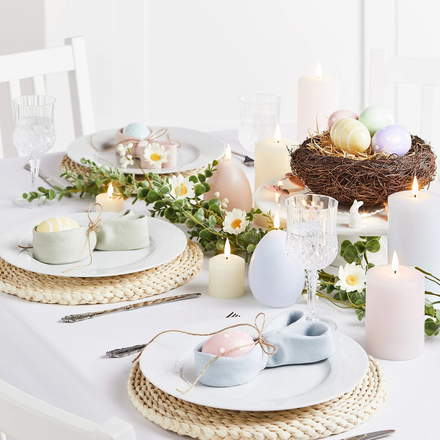 TruGlow® Pastel LED Pillar Candle Trio - Image 4
