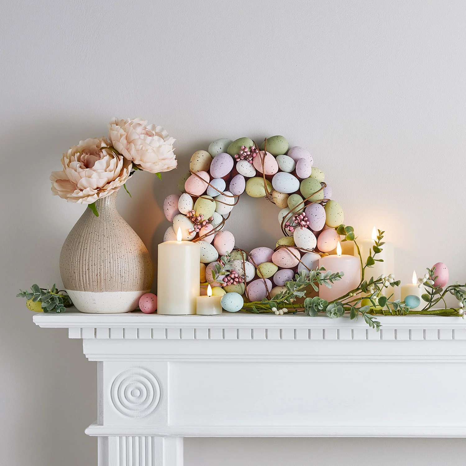 TruGlow® Pastel Pink LED Pillar Candle Trio with Remote Control - Image 6