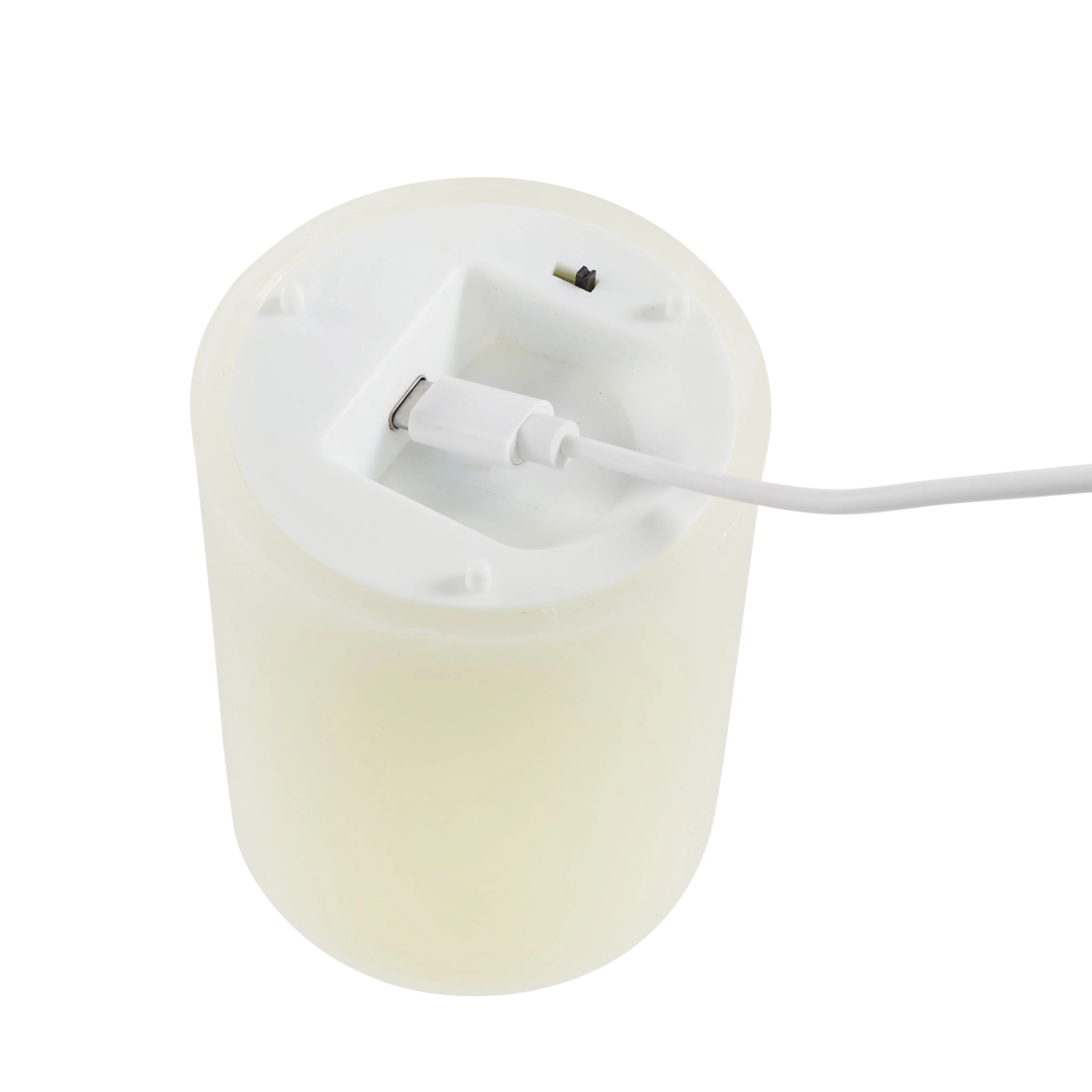 TruGlow® Ivory Rechargeable LED Pillar Candle 15cm - Image 3