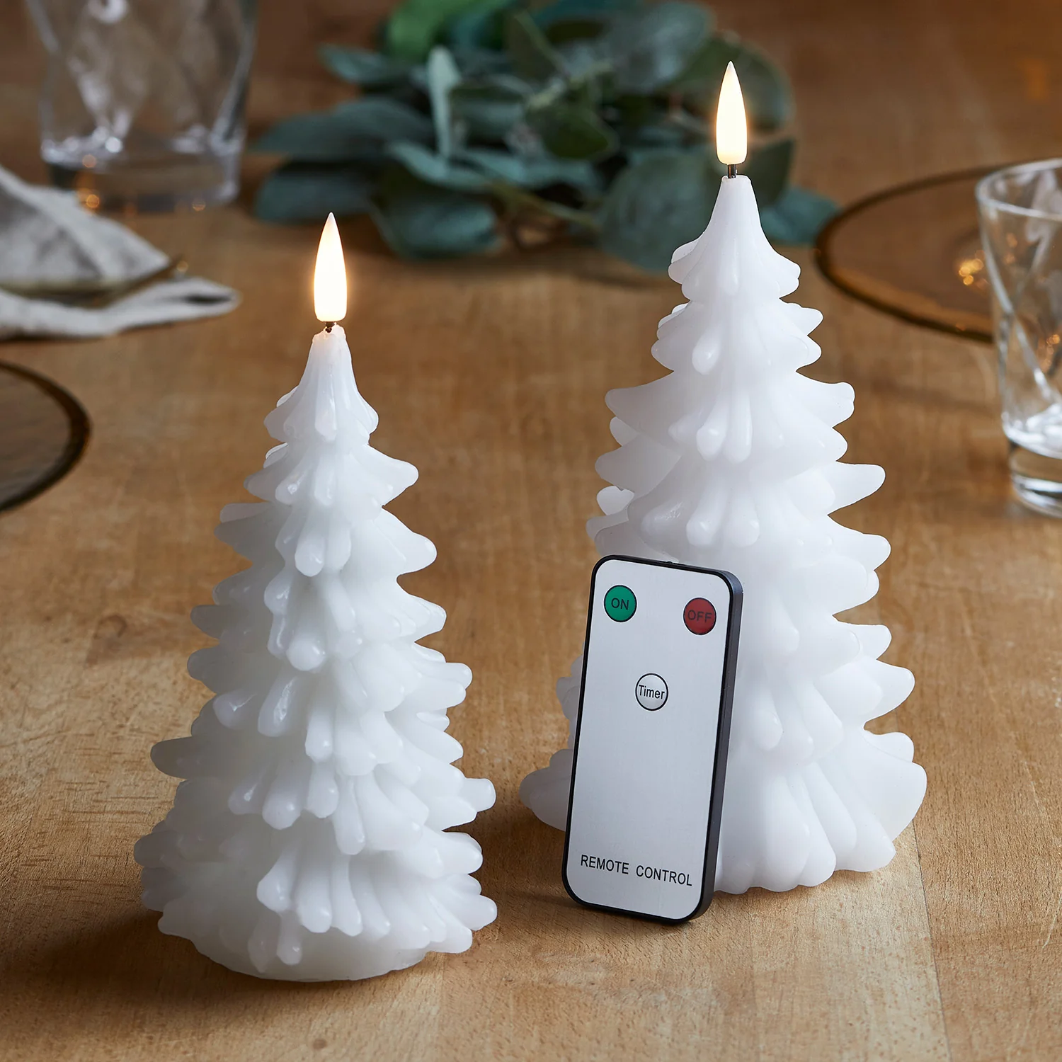 TruGlow® Tree Christmas Candle Duo - Image 2