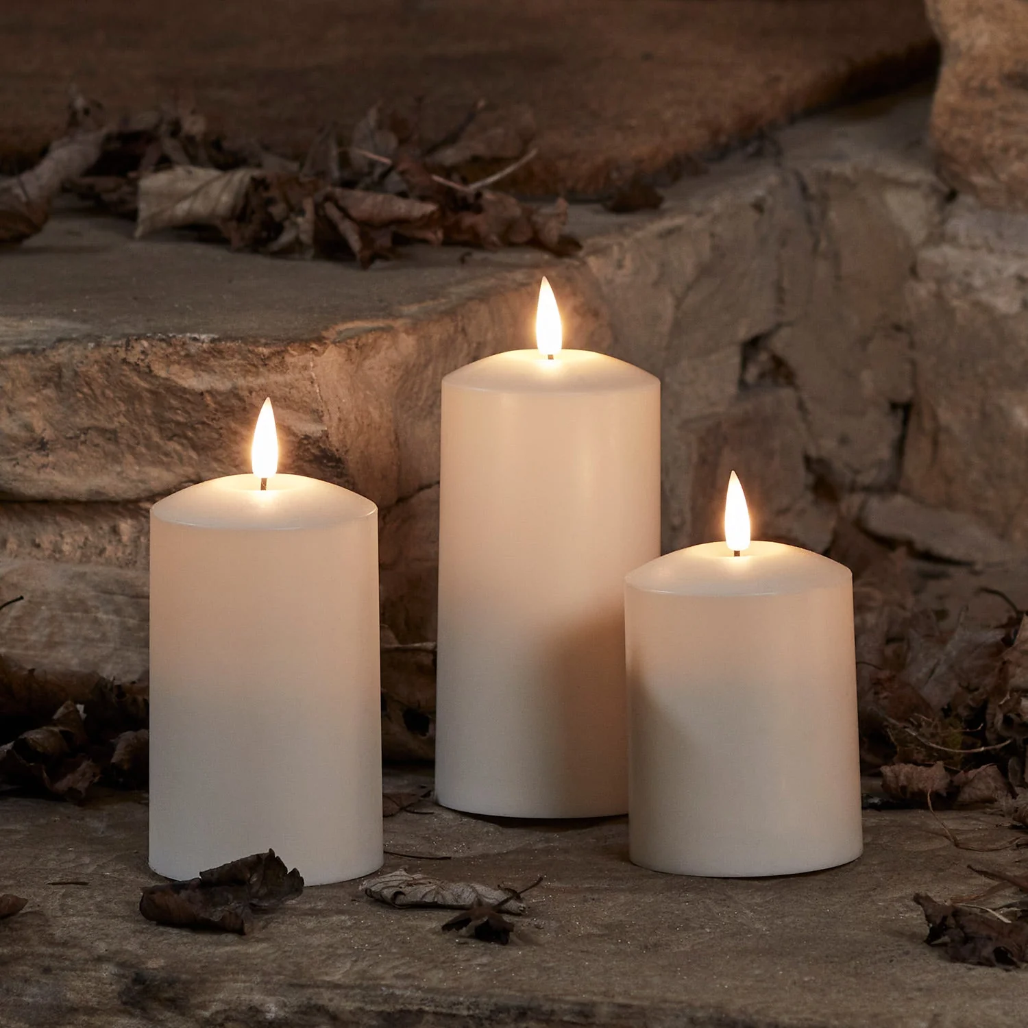 TruGlow® Waterproof Outdoor Candle Trio - Image 11
