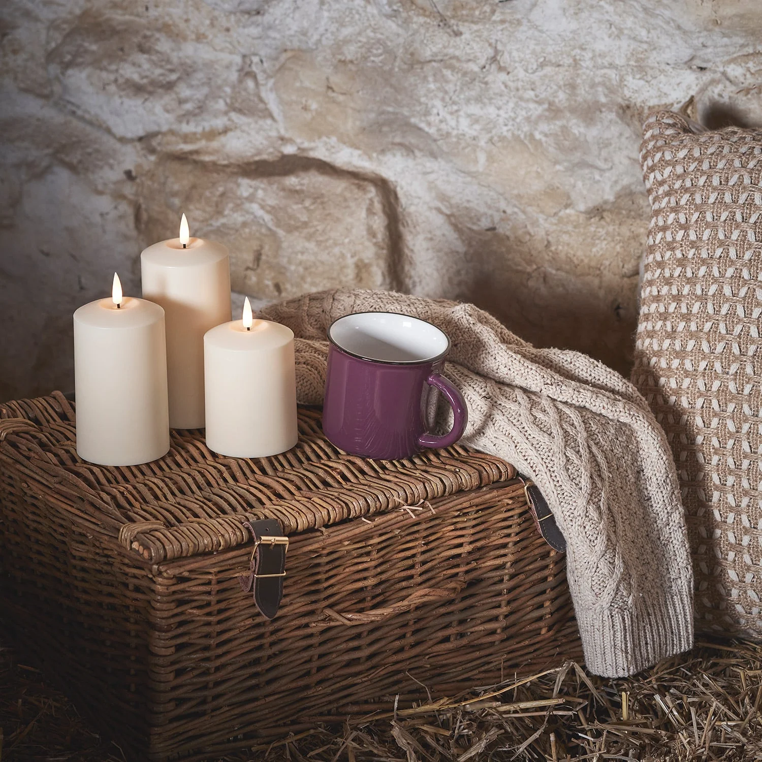 TruGlow® Waterproof Outdoor Candle Trio - Image 8