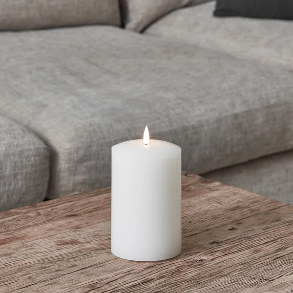 TruGlow® White Chapel Pillar Candle Trio - Image 2