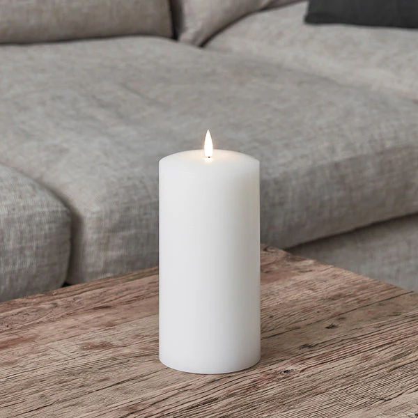 TruGlow® White Chapel Pillar Candle Trio - Image 3