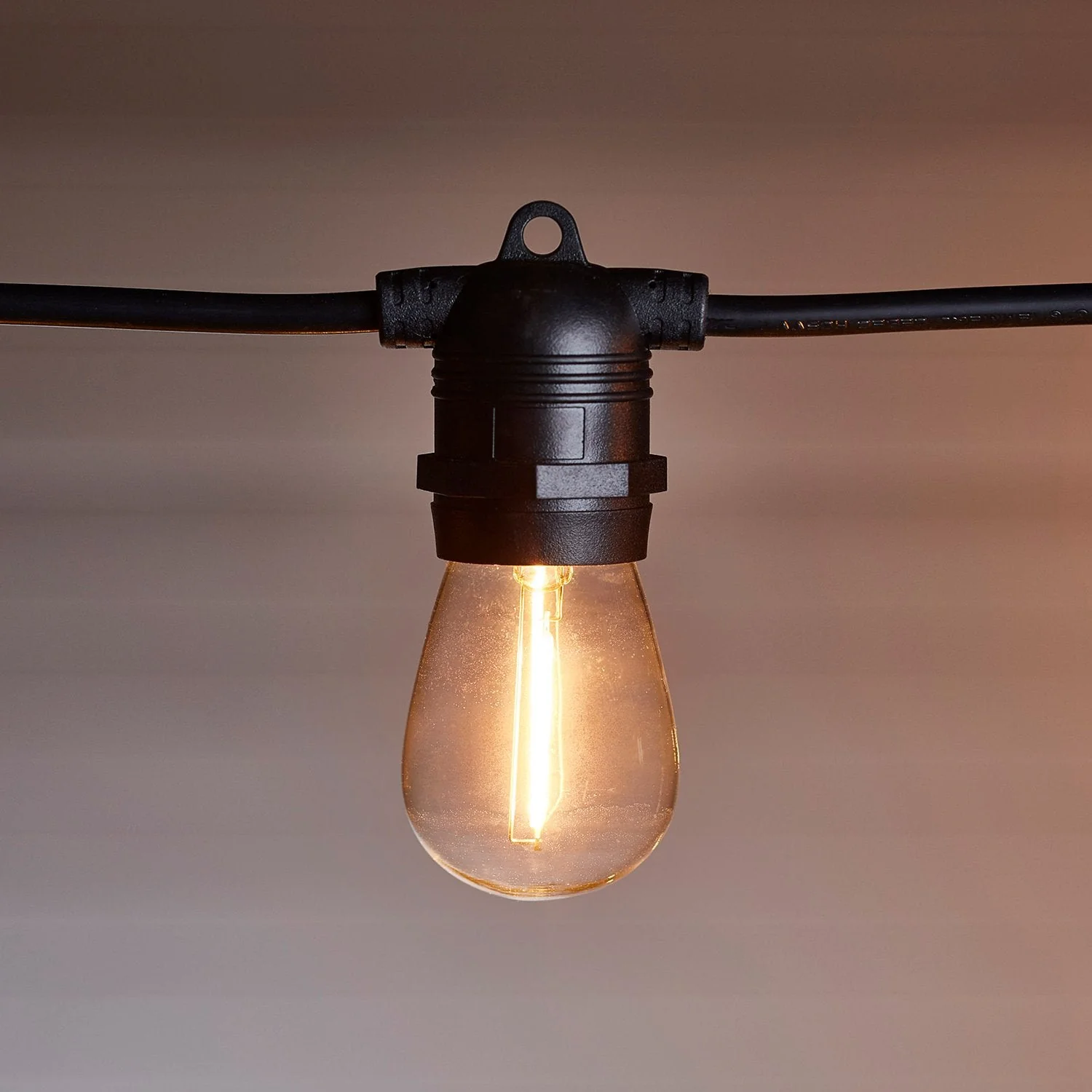 Ultimate Connect 20m 40 Warm White Festoon Lights Black Cable - Image 3