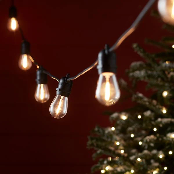 Ultimate Connect 5m 10 Warm White Festoon Lights Black Cable - Image 7
