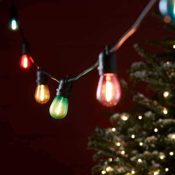 Ultimate Connect 70m 140 Multi Coloured Festoon Lights Black Cable - Image 2