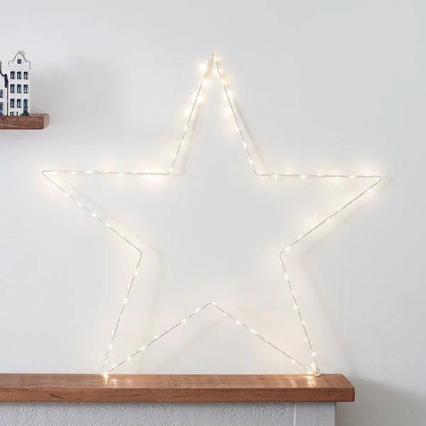 White TruGlow® Pillar Candle Trio & Osby Star Light Bundle - Image 4