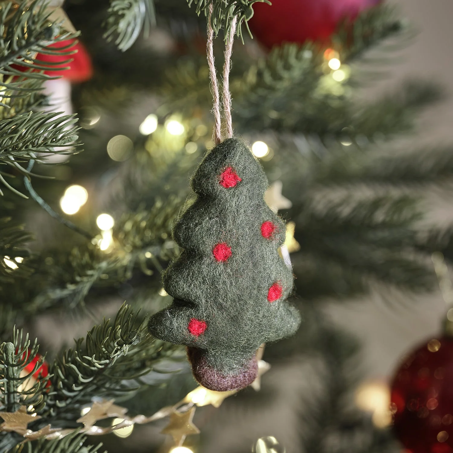 Winter Woodland Felt Hanging Decorations Trio - Image 3