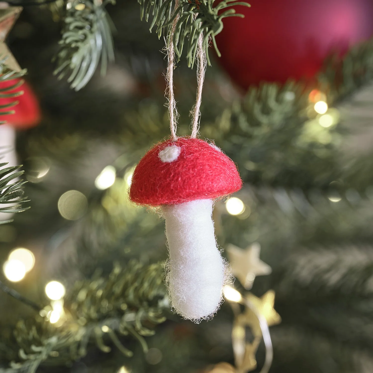 Winter Woodland Felt Hanging Decorations Trio - Image 4