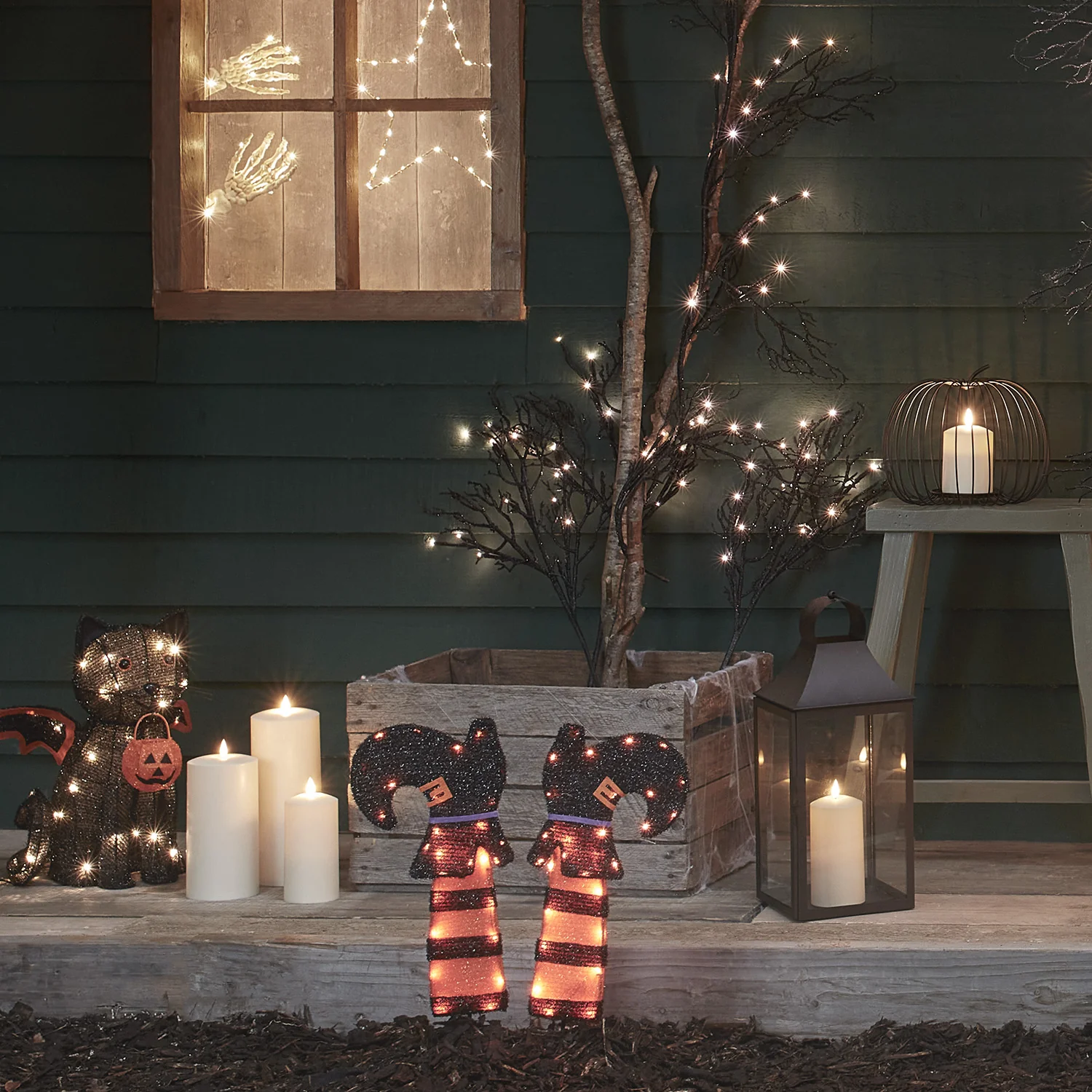 Witch's Legs Halloween Garden Stake Lights - Image 3
