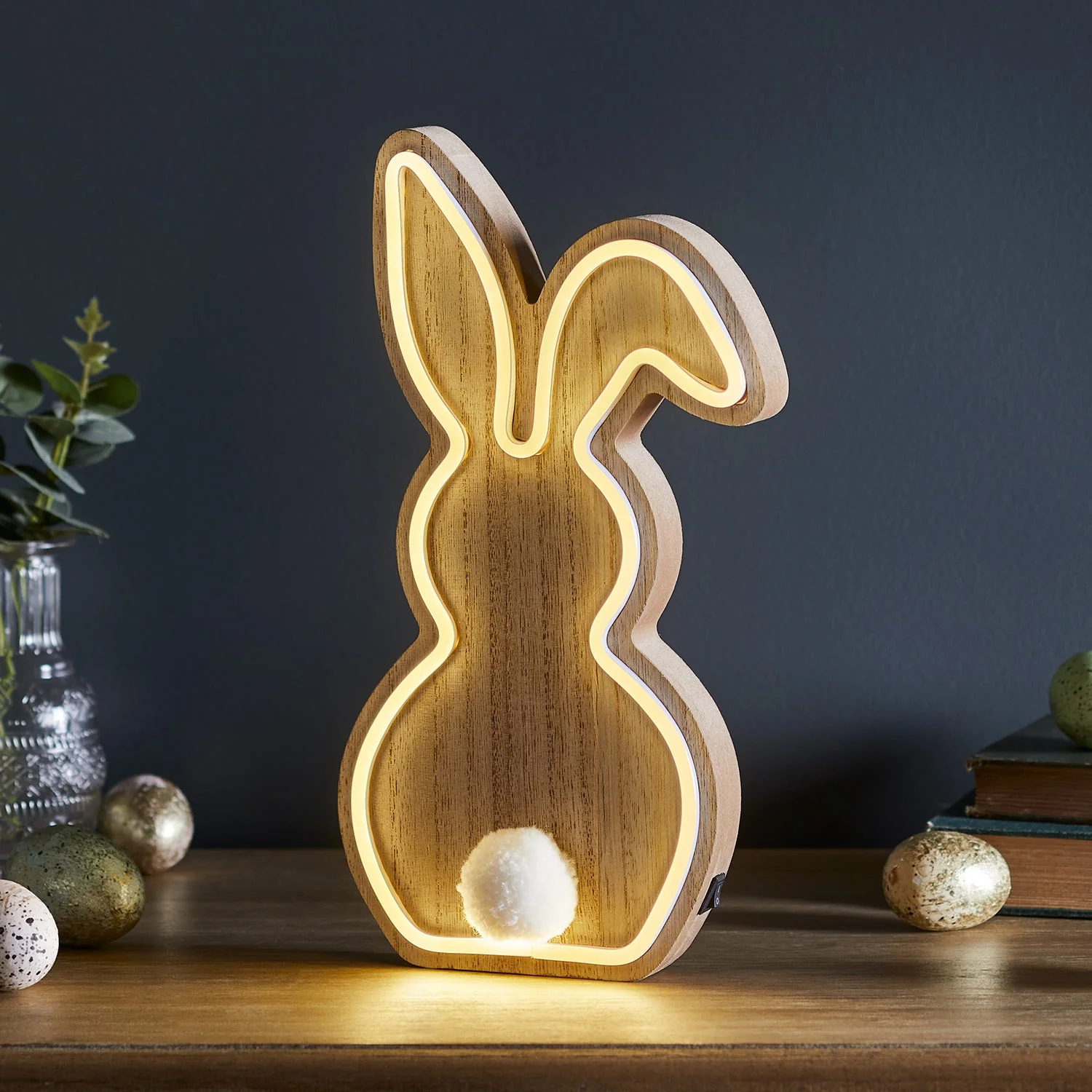 Wooden Bunny Neon Light - Image 2