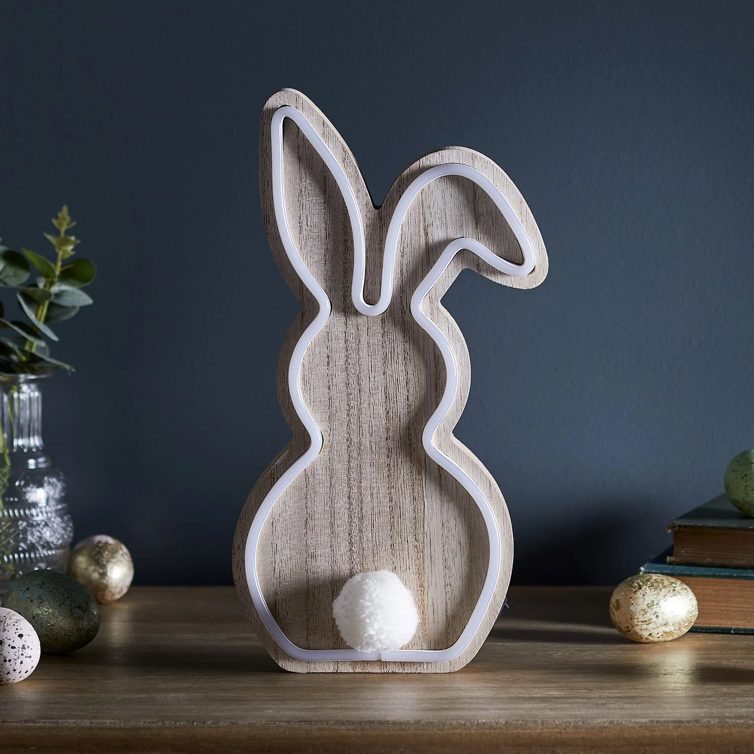 Wooden Bunny Neon Light - Image 3