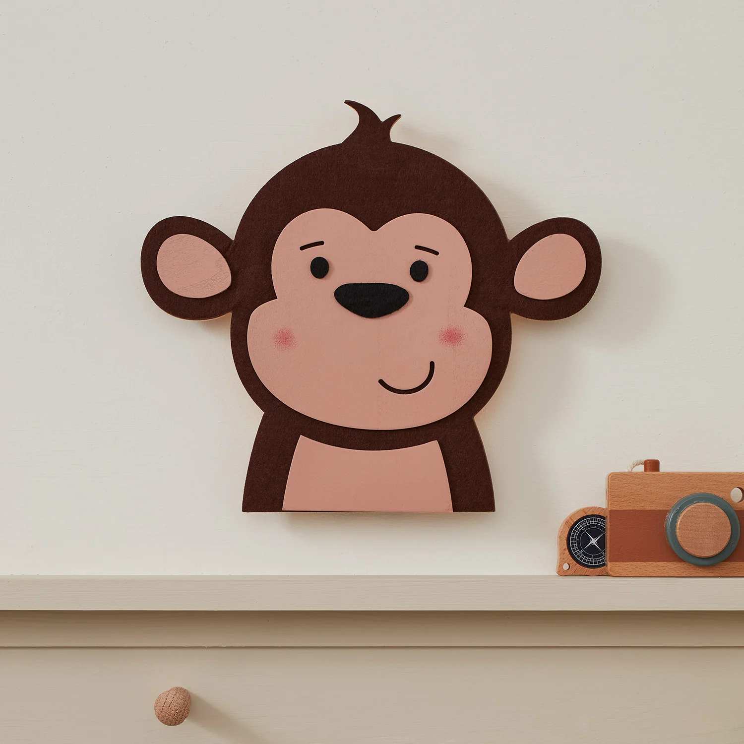 Wooden Children’s Monkey Wall Light - Image 5