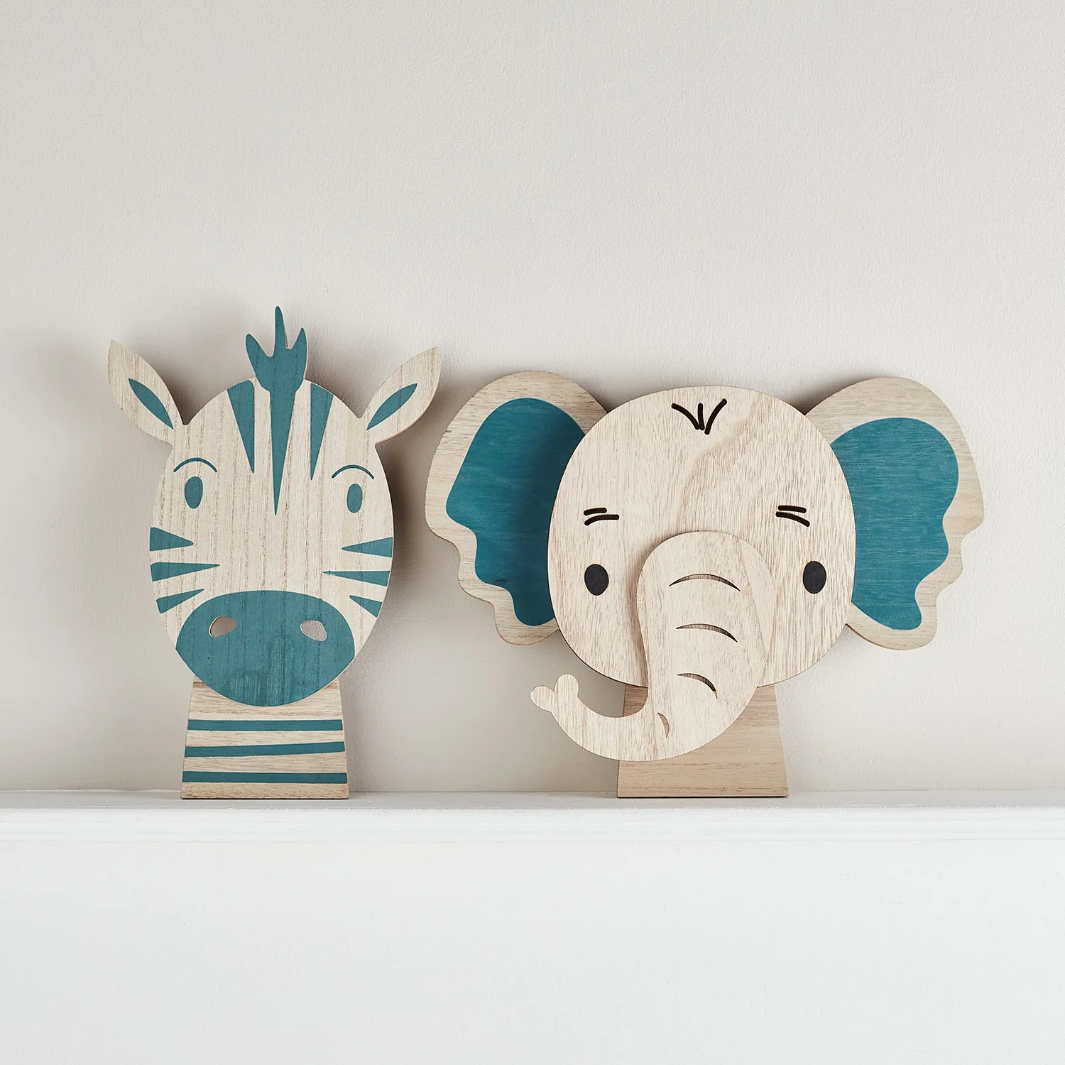 Zebra & Elephant Children's Wall Light Duo - Image 3